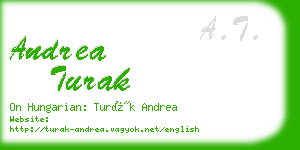 andrea turak business card